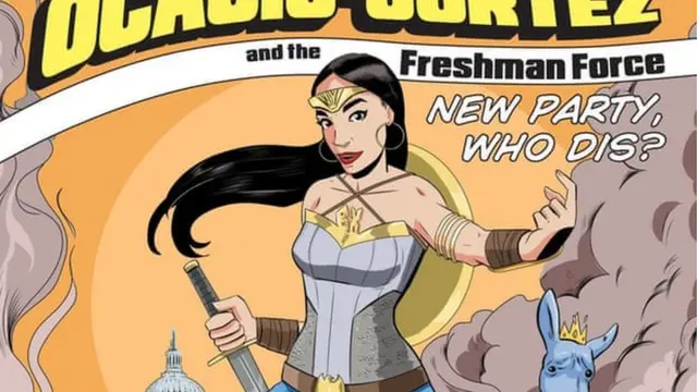 Alexandria Ocasio-Cortez 'AOC' 'süper kahraman' oldu.