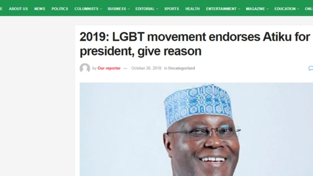 Iroyin ayederu lori iwe iroyin The Nation