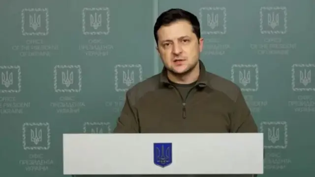 Volodymyr Zelensky, presidente da Ucrânia,