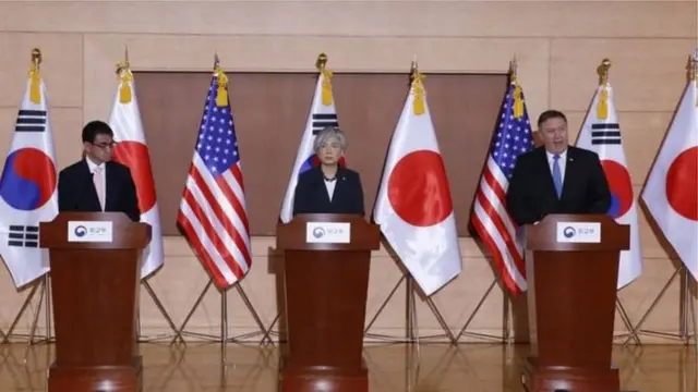 Wasiirrada arrimaha dibadda ee Maraykanka, Japan iyo Kuuriyada Koonfureed