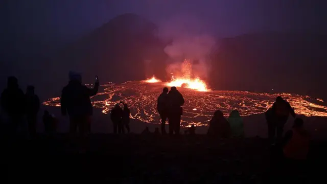 Pipo visit di site of di newly erupted Fagradalsfjall volcano for Iceland Meradalir valley, outside di town of Grindavik- on 6 August 2022.