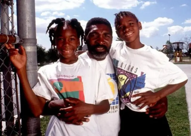 Richard Williams et ses filles.