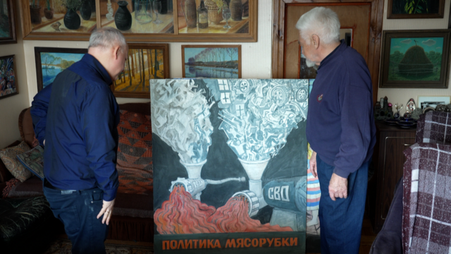 Vladimir Ovchinnikov muestra su arte