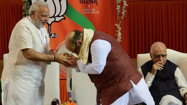 અમિત શાહ, નરેન્દ્ર મોદી અને ભાજપ તથા ગાંધીનગર