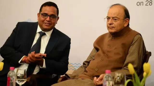 विजय शेखर शर्मा और अरुण जेटली