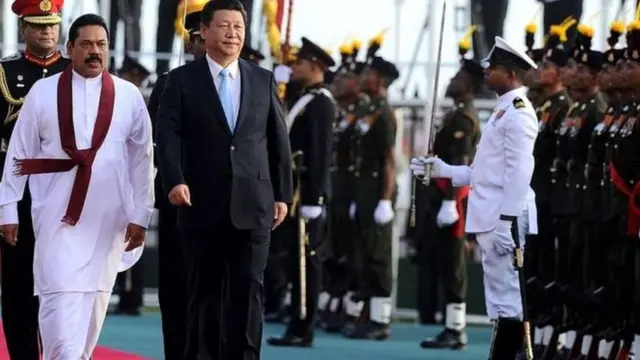 મહિંદા રાજપક્ષે અને શી જિનપિંગ