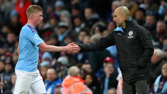 Kevin de Bruyne na Pepe Guardiola
