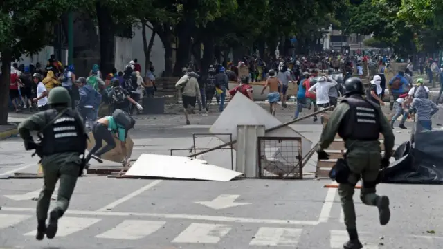 Protestas en Venezuela.