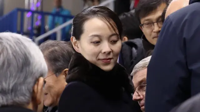 Kim Yo-jong, hermana del líder norcoreano.