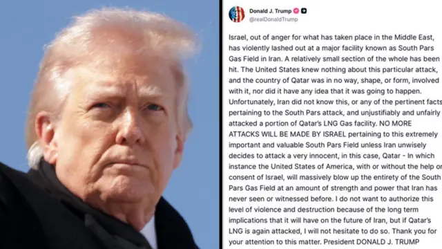 মার্কিন প্রেসিডেন্ট ডোনাল্ড ট্রাম্প ট্রুথ সোশ্যালে বেশ কড়া ভাষায় পোস্টটি করেছেন