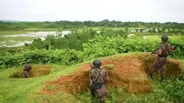 বাংলাদেশের সীমান্তে বিজিবির পাহারা চৌকি