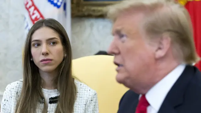 Trump y Fabiana Rosales