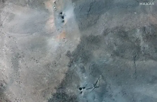 امریکی حملے کے بعد فردو کی سیٹلائٹ سے لی گئی تصاویر