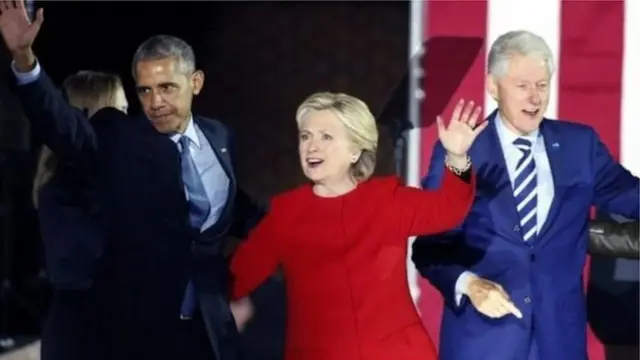 ओबामा, हिलेरी और बिल क्लिंटन