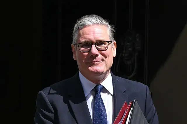 UK Prime Minister Starmer dey leave downing street for Prime Minister Questions