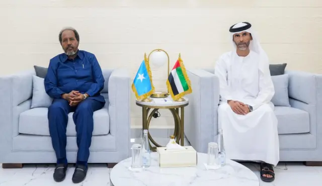 Madaxweyne Xasan oo tacsi ugu tagay danjiraha Imaaraatka u jooga Soomaaliya