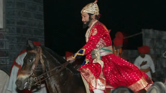 શિવાજી પરના નાટક 'જાણતા રાજા'ની એક તસવીર
