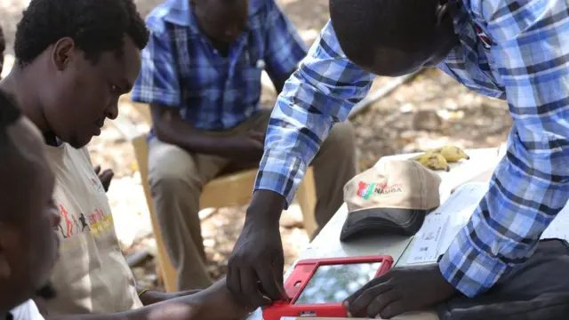 Alama ya vidole ya mtu ilichukuliwa wakati wa usajili wa Huduma Namba mwaka uliopita