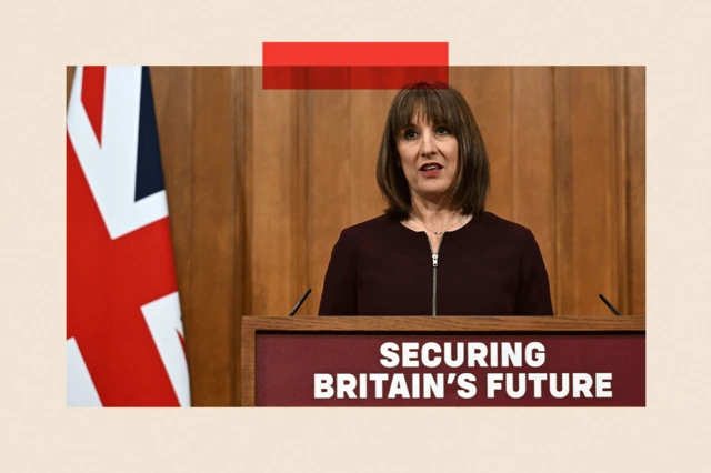 Britain's Chancellor of the Exchequer Rachel Reeves speaks during a press conference in the Downing Street Briefing Room