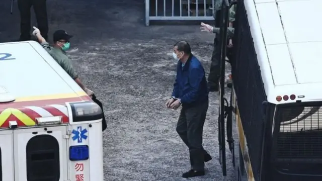 ગુરુવારે સવારે જીમી લાઈને કોર્ટમાં હાજર કરાયા હતા