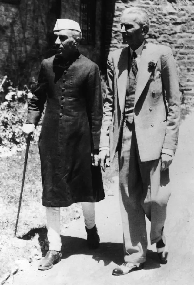 पंडित नेहरू के साथ जिन्ना