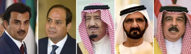 Körfez ülkeleri liderleri