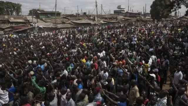 Taageerayaasha mucaaradka oo ku sugan xaafada Mathare