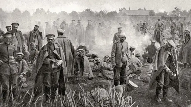 Российские пленные, 1914 год