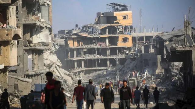 فلسطینیان و بازگشت به خان یونس در ۷ آوریل