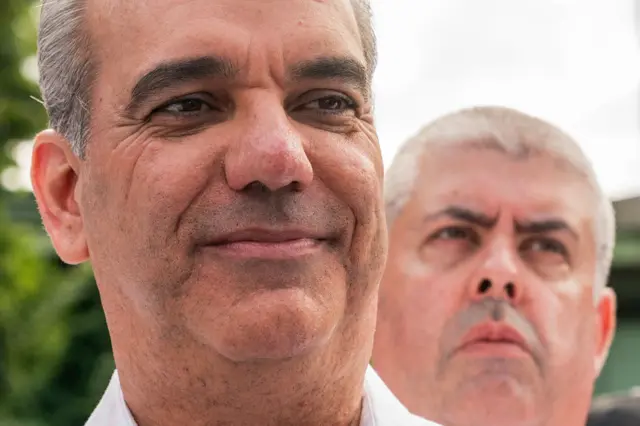 El presidente de República Dominicana, Luis Abinader., Desayuno anual del Desfile del Día Dominicano en el restaurante The Hudson el 13 de agosto de 2023 en la ciudad de Nueva York.