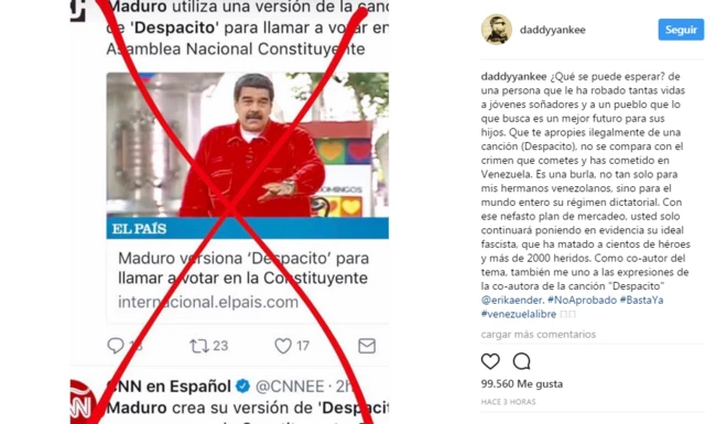 Esta es la imagen y el mensaje que Daddy Yankee publicó este lunes en su cuenta de Twitter.