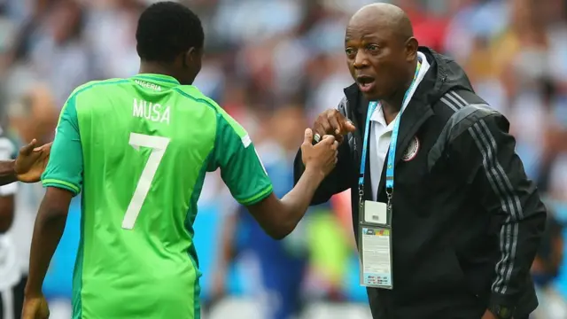Stephen Keshi na Ahmed Musa