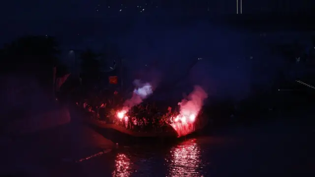 Crvena zvezda, proslava titule, navijači Zvezde, Delije