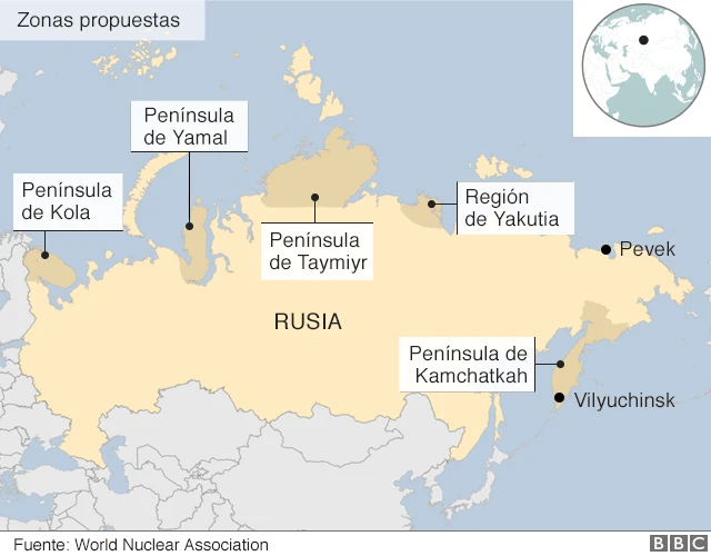 Mapa de Rusia