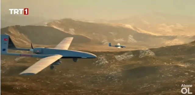 پهپادهای ساخت ترکیه در سریال به طور مکرر نشان داده می‌شوند