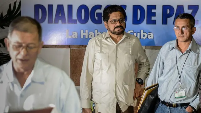 Negociadores de las FARC en La Habana