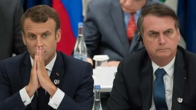 Macron e Bolsonaro