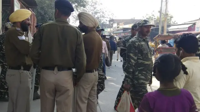 సంఘటన అనంతరం పోలీసుల బందోబస్తు