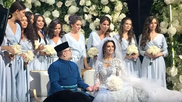 Imagen que muestra al sultán contrayendo matrimonio.