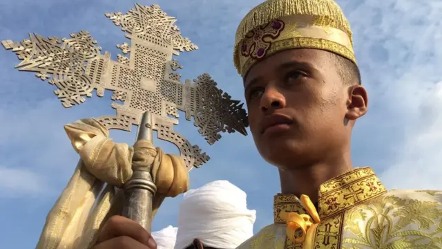 አዲስ አበባ በመስቀል አደባባይ የደመራ በዓል ሲከበር