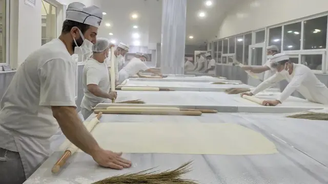 بکلاوا کی تیاری