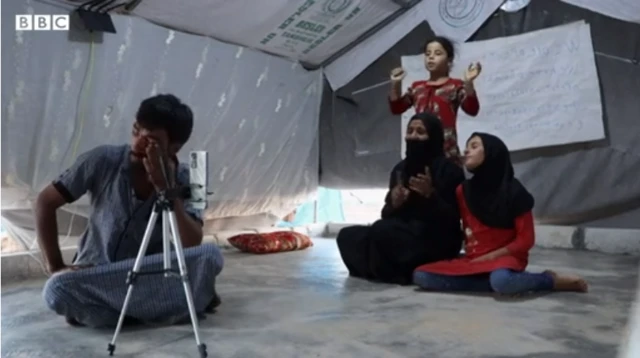 Une famille sur TikTok.