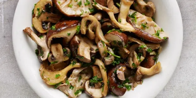 Plat de champignons.
