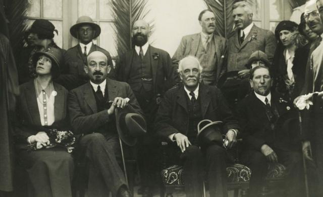 Chaim Weizmann, Arthur Balfour y Nahum Sokolow