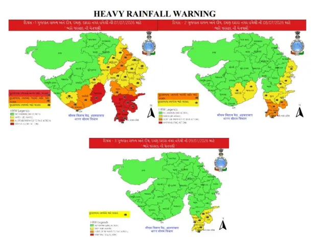 બીબીસી ગુજરાતી, ગુજરાત, બીબીસી, અમદાવાદ, વરસાદ, સુરત