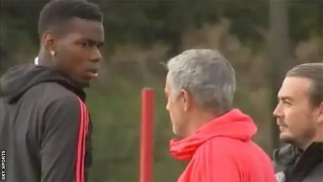 Paul Pogba na Jose Mourinho