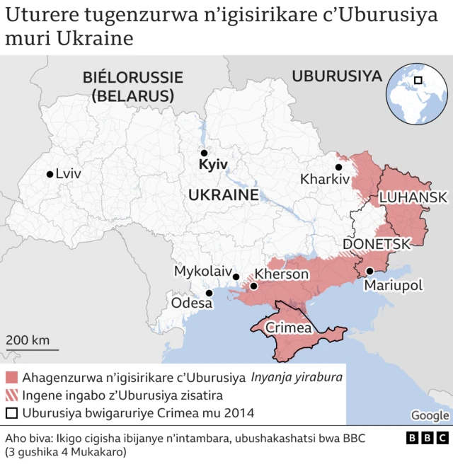 UTURERE TUGENZURWA N'IGIIRIKARE c'UBURUSIYA