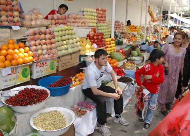 Рынок в Душанбе