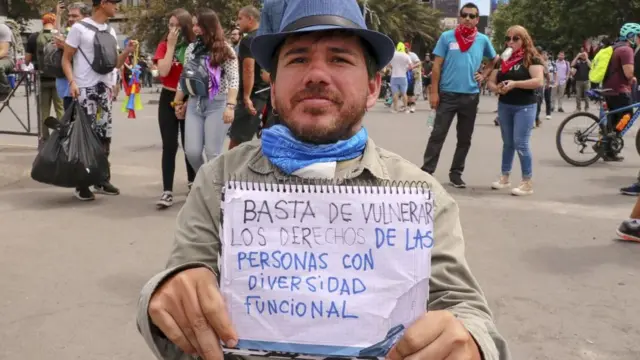 Manifestação no Chile