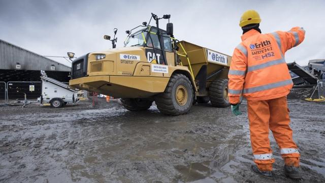 Construction work on HS2